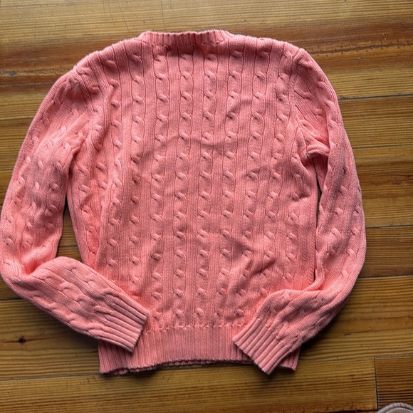 Polo by Ralph Lauren ORANGE Cable Knit Sweater - Picture 4 of 5
